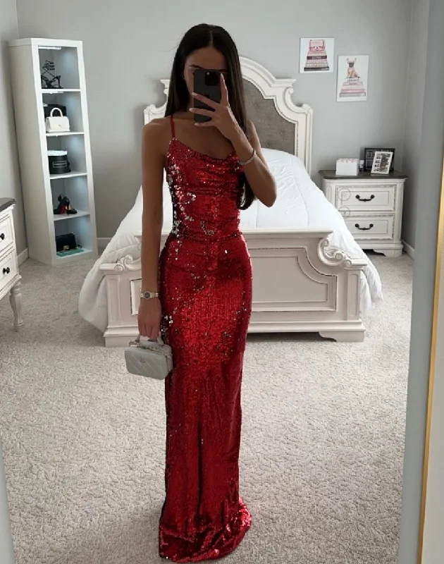 Buy Now SEQUIN BACKLESS MAXI DRESS