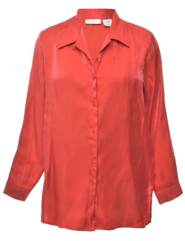 Online Specials Red Evening Shirt - M
