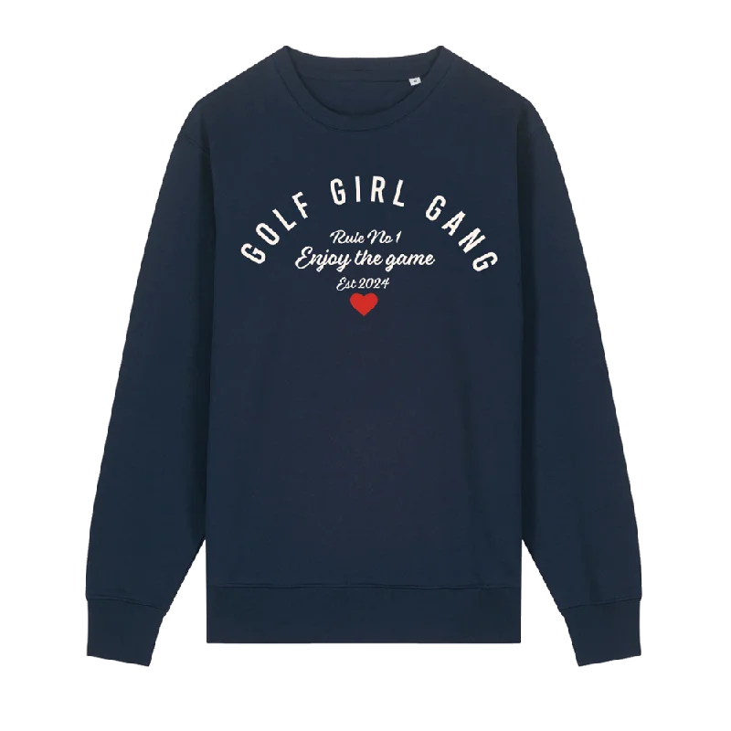 Today's Special Bunker Woman Girl Gang Crest Sweatshirt Navy