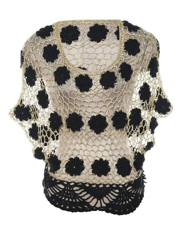 Anniversary Sale Crochet Party Top - M