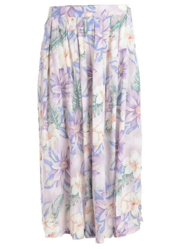 Huge Savings 1990s Floral Pattern Skirt - M