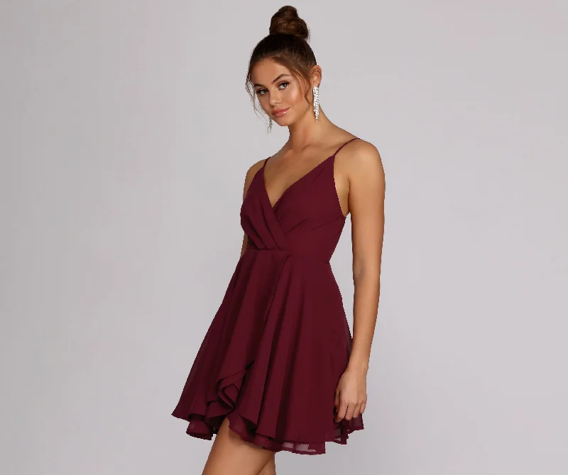 Chiffon Flow Skater Dress