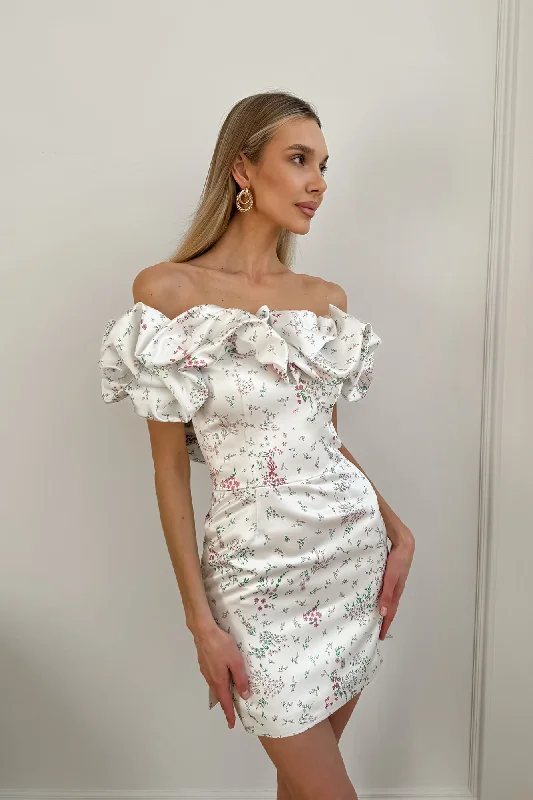Extra Discounts "Meringue" Floral Mini Dress