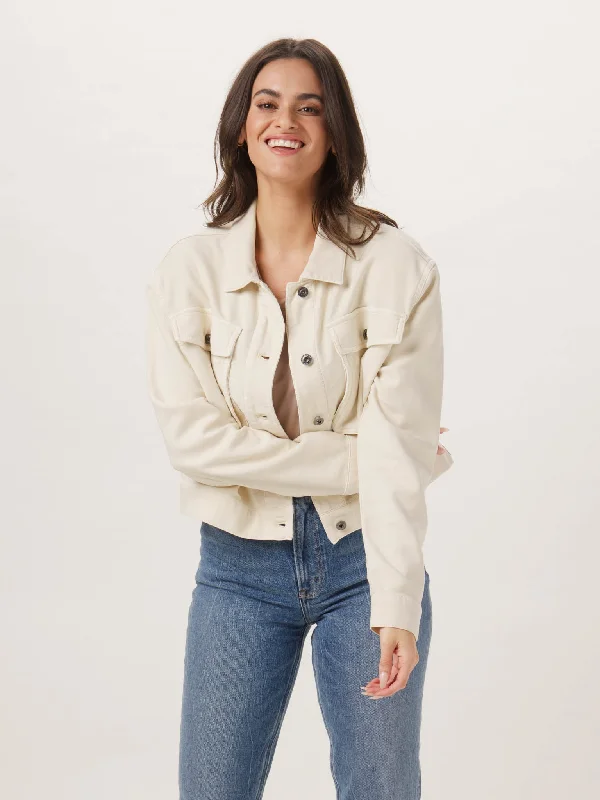 Final Markdown Comfort Terry Trucker in Cream