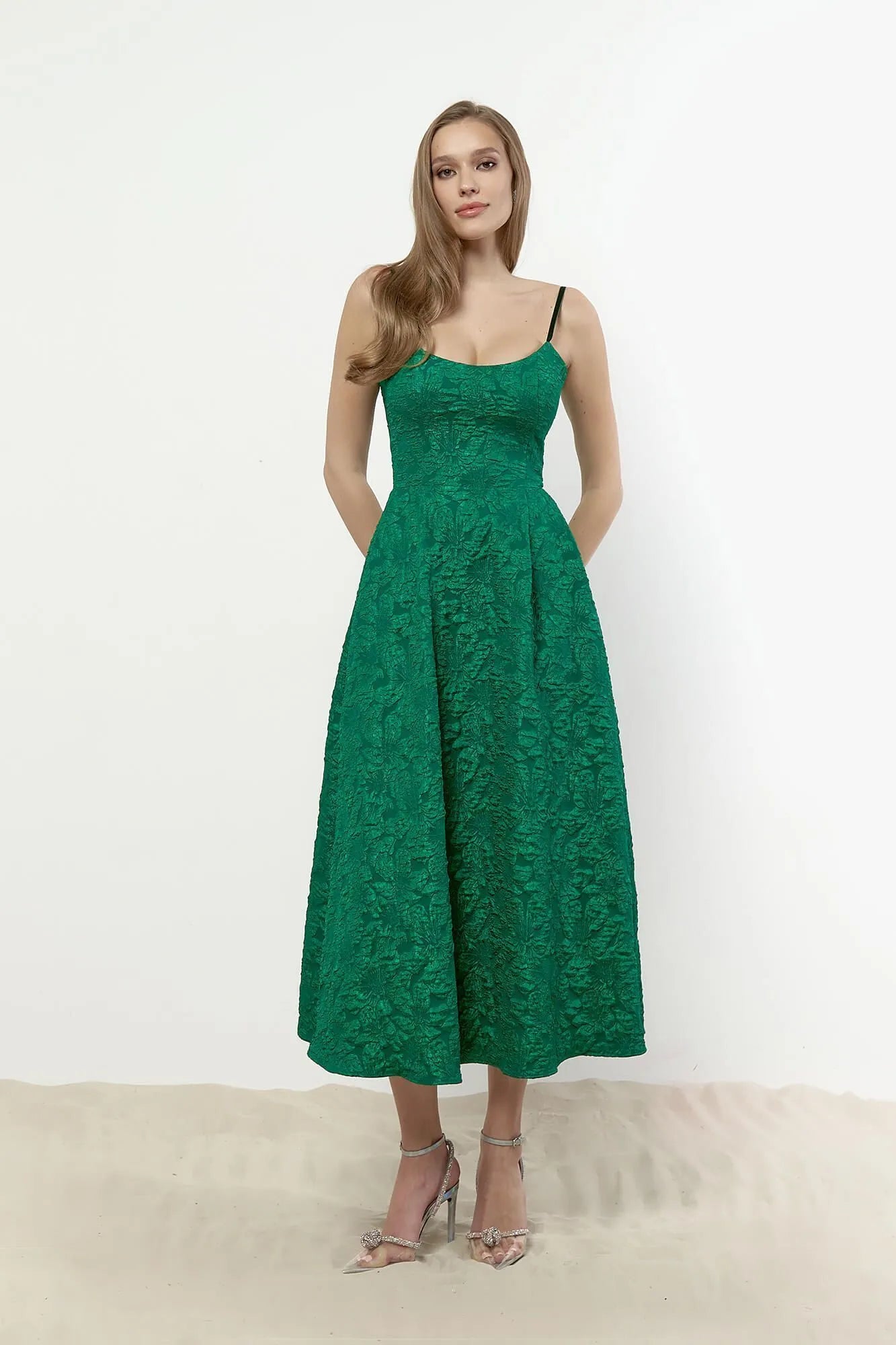 Deal Alert Jacquard Fitted Corset Bustier Dress
