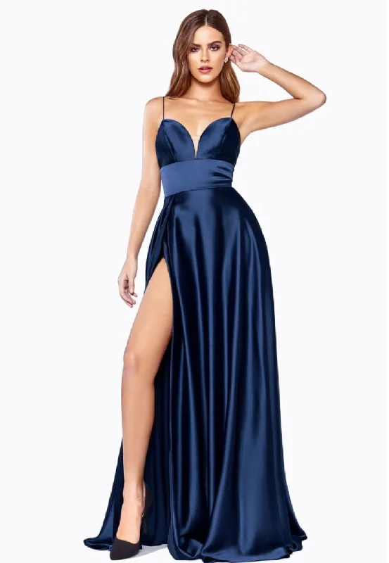 Act Now A LINE SATIN GOWN