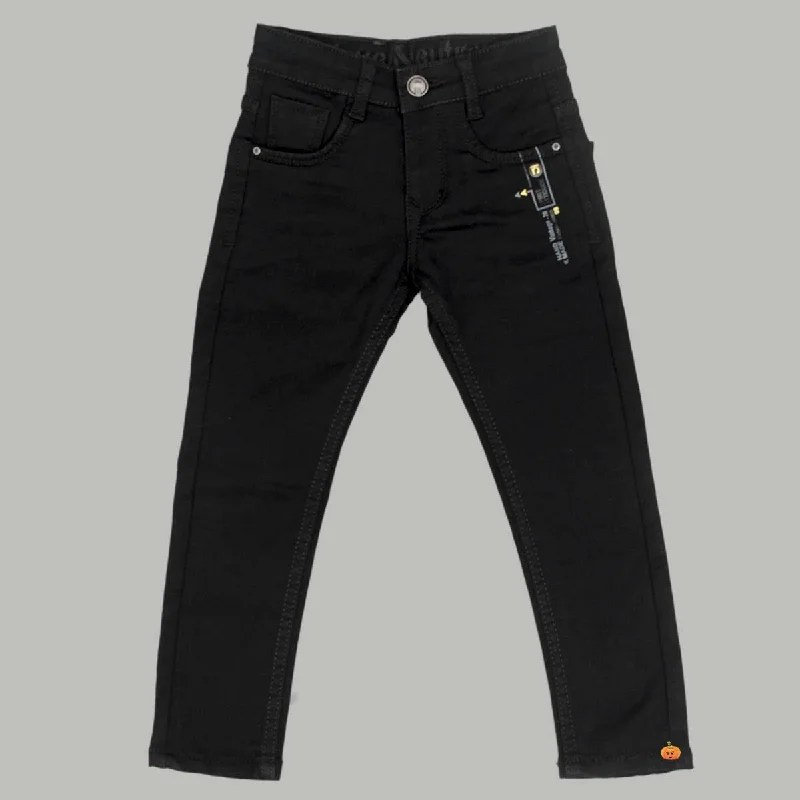 Major Savings Black Slim Fit Boys Jeans