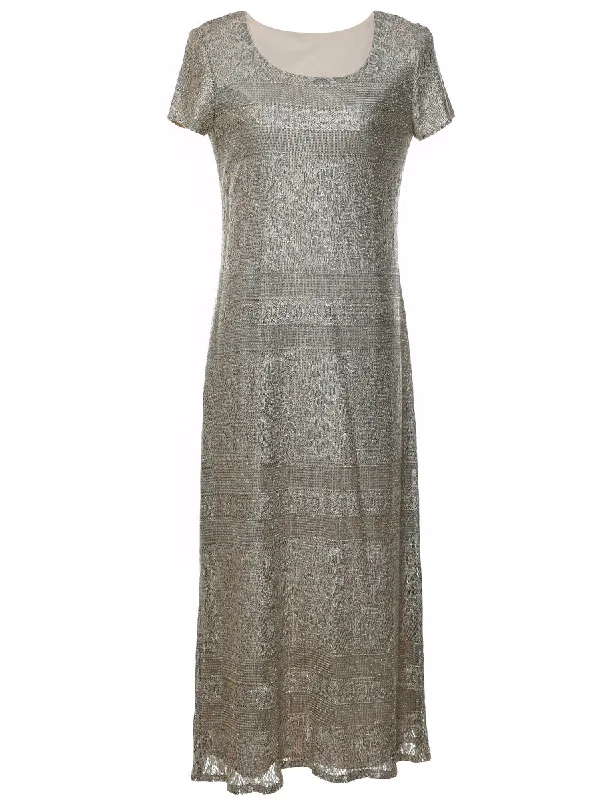 Special Promotion Light Brown Evening Dress - L