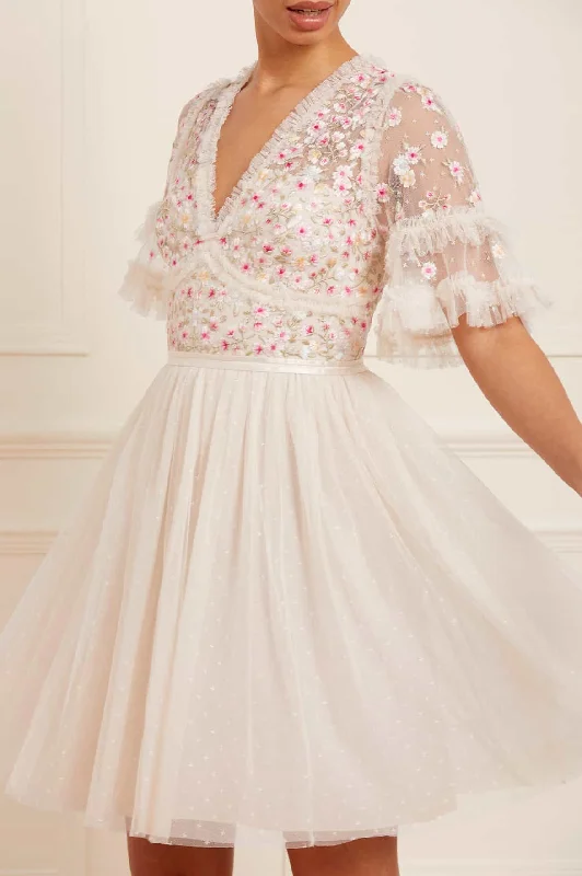 Stock Up and Save Wildflower Ditsy Bodice Mini Dress