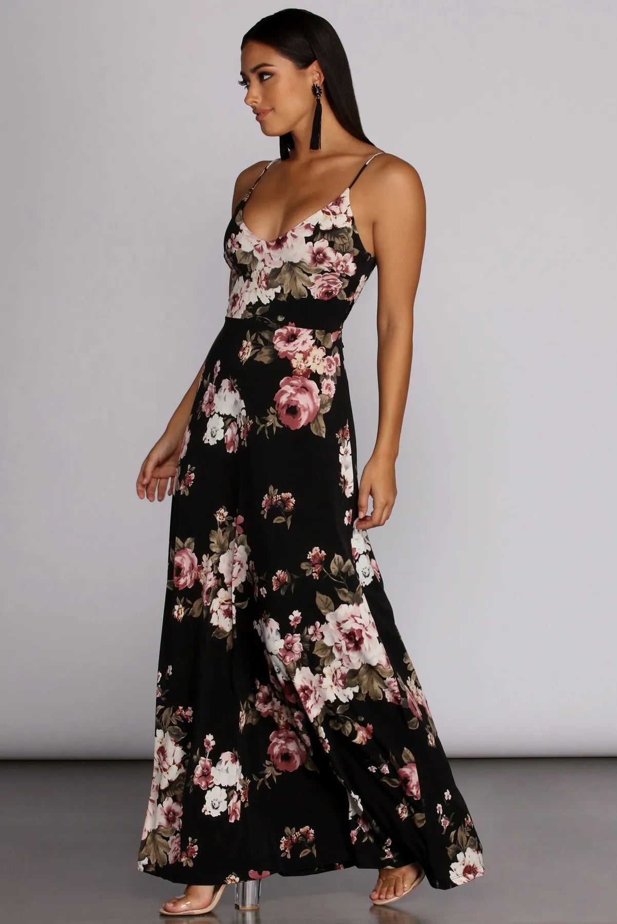 Dark and Floral Dress