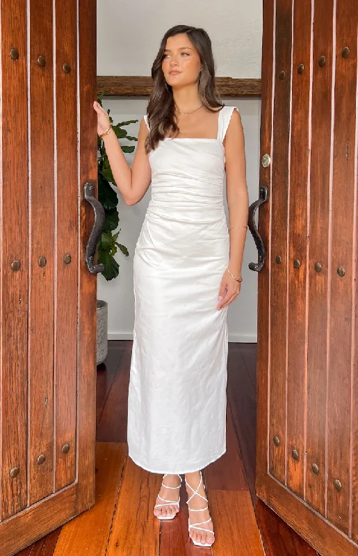Weekend Deal Angelic Aura White Maxi Dress