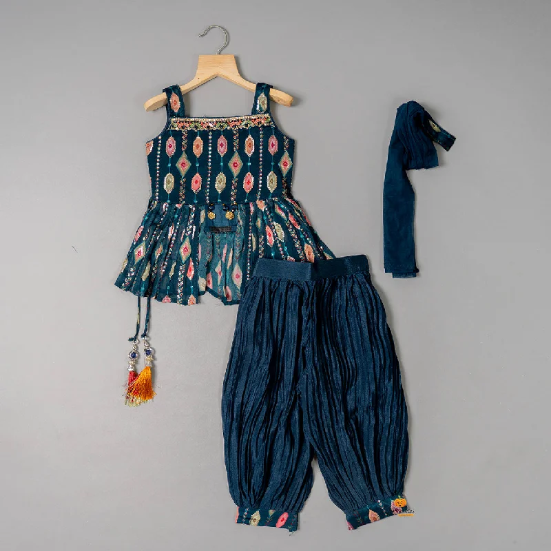 Clearance Event Peplum Kurti with Palazzo for Girls