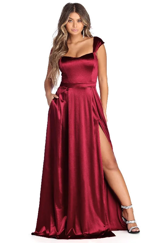 Francesca Formal Sweetheart Satin Dress