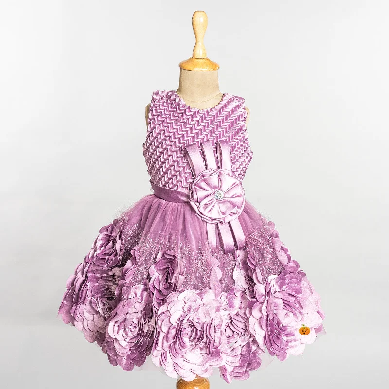 Deal Dash Wine Designer Girls Frock