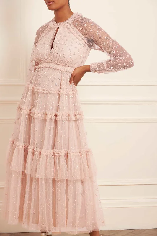Final Markdown Sequin Kisses Ankle Gown