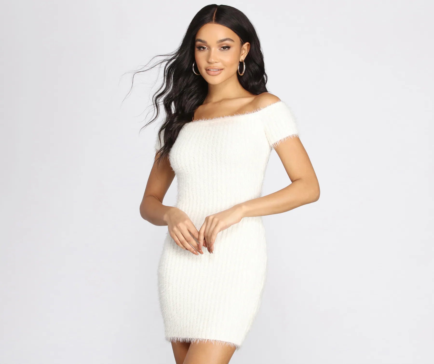 Such A Dream Eyelash Knit Mini Dress