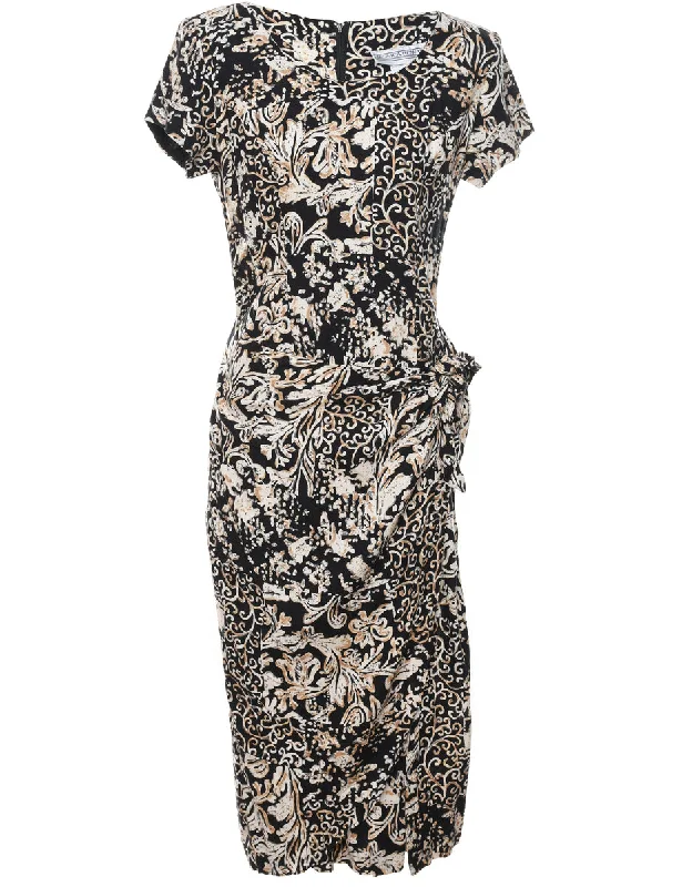 Price Drop Abstract Pattern Dress - M