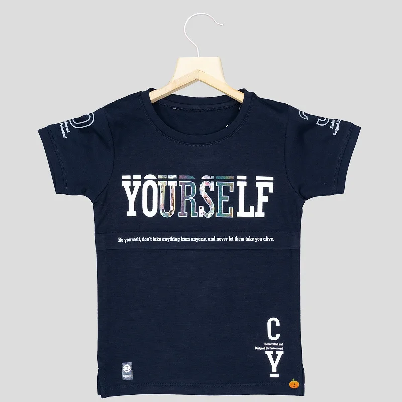Limited Time Offer Typography Printed Boys T-shirt