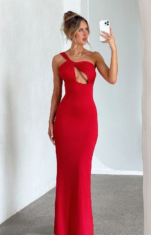 Amazing Deals Ellis Red Maxi Dress