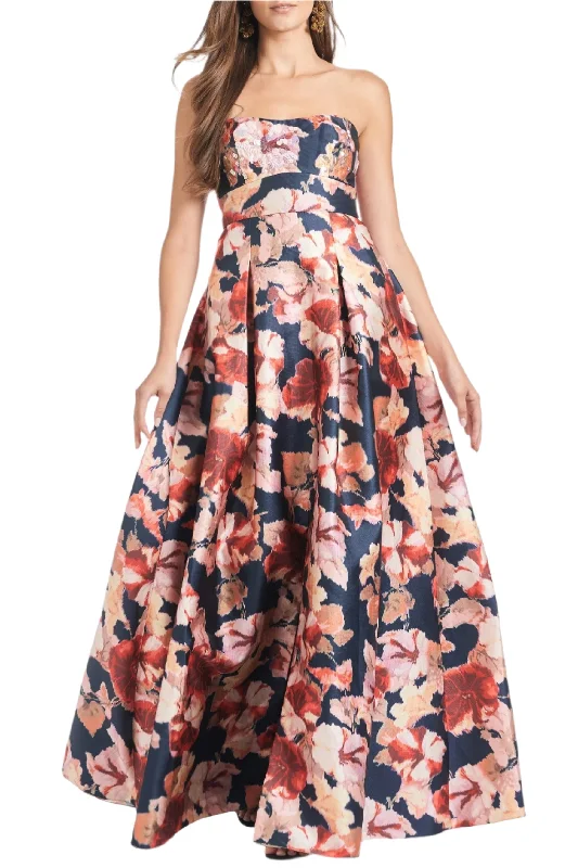 Super Sale Embellished Giovanna Gown in Bedford Bouquet