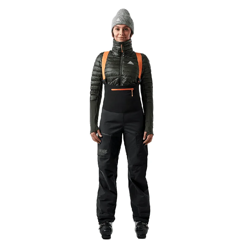 Year-End Sale MTN-X Cliff 3L bib women's pants - Black