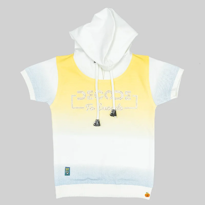 Holiday Sale Lemon & Grey Hoodie T-shirts for Boys