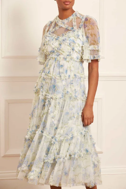 Exclusive Online Offer Summer Posy Short Sleeve Ballerina Dress