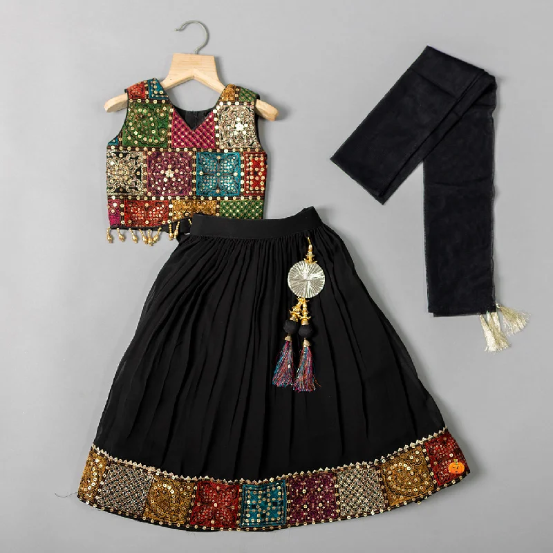 Bonus Savings Traditional Print Lehenga Choli for Girls