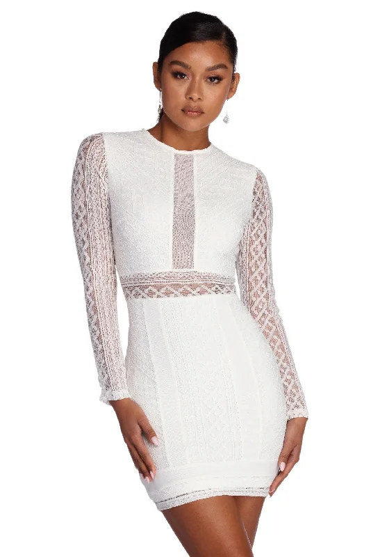 Dream Of Lace Mini Dress