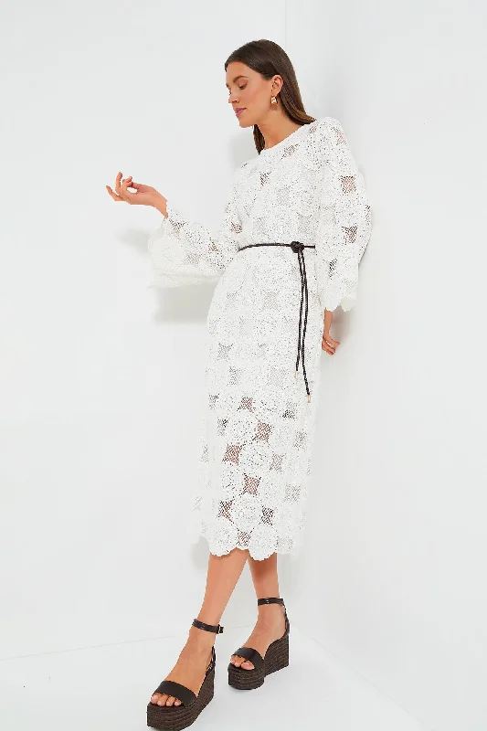 Buy More, Save More Ivory Junie Lace Midi Dress
