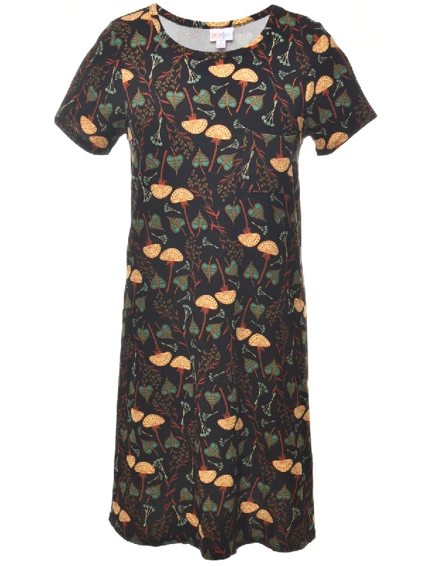 Super Sale Leafy Print Dress - M