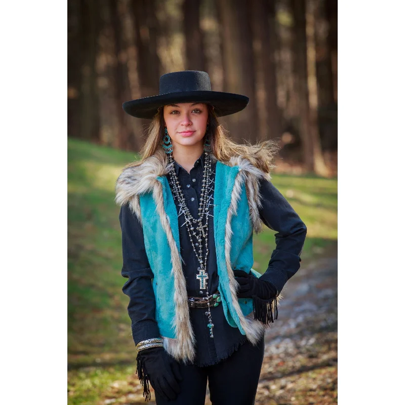 Weekend Flash Sale Tasha Polizzi Women's Turquoise Luxe Vest