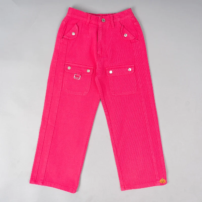 Great Deals Pink Cargo Girls Jeans