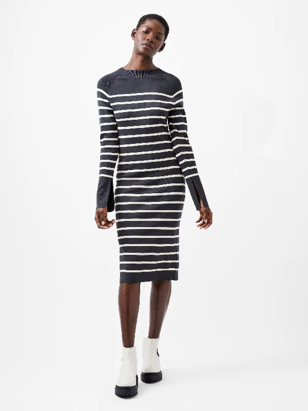 Weekend Deal Milena Striped Knit Midi Dress