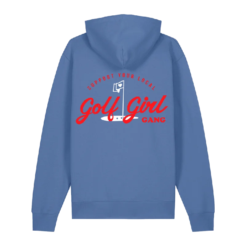 Can't Be Beat Bunker Woman Girl Gang Hoodie Blue
