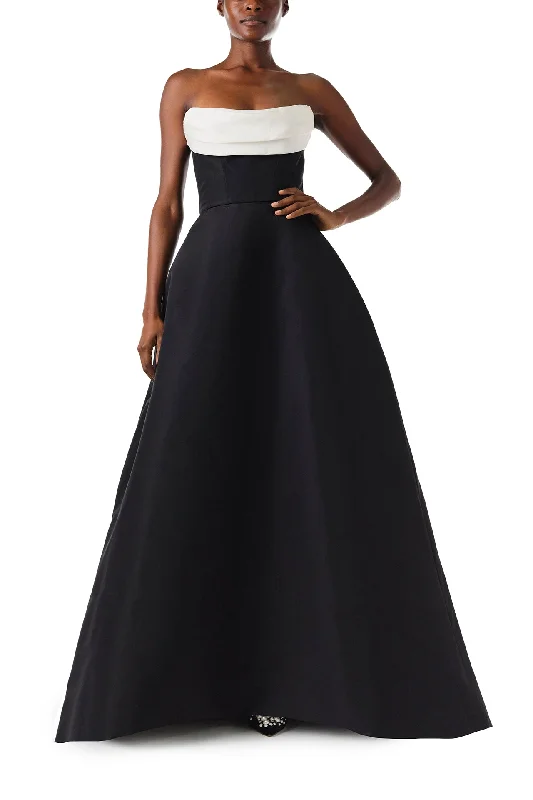 Clearance Sale Draped Strapless Ball Gown