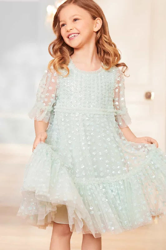 Unbeatable Prices Raindrop Sequin Kids Dress