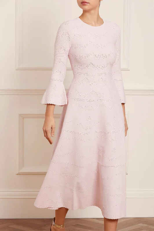 Price Cut Pretty Pointelle Knit Ankle Gown