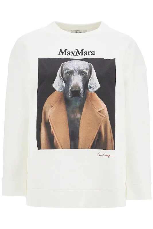 Wegman Printed Sweatshirt  - Bianco