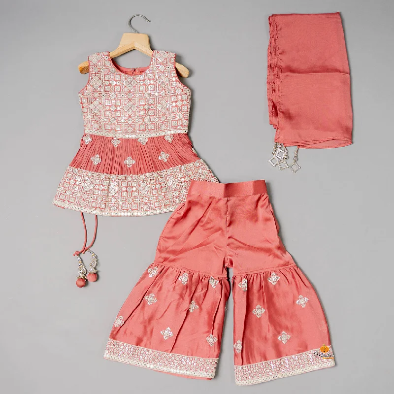 Loyalty Reward Onion Kurti with Sharara Set for Girls