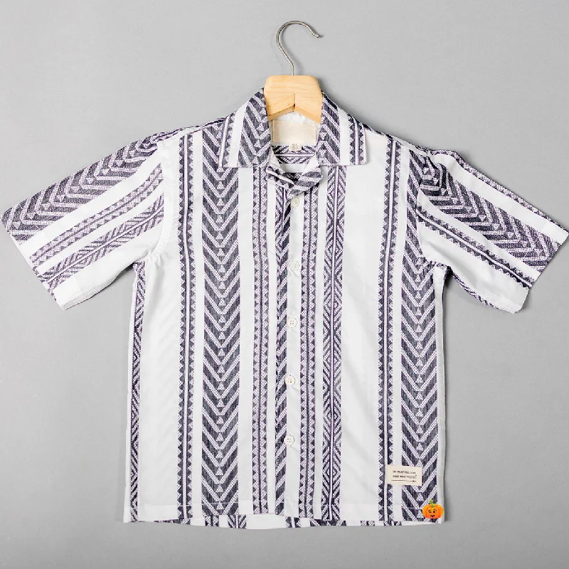 Buy More, Save More White Half Sleeves Shirt for Boys