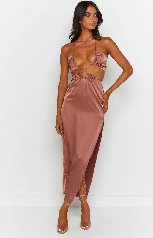 Special Savings Taylor Copper Maxi Dress