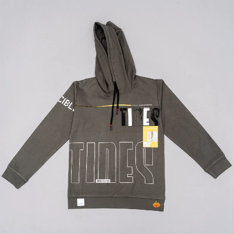 Value Deals Olive Hoodie T-shirt for Boys