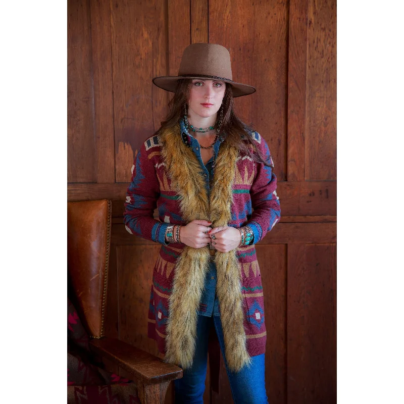 Steals and Deals Tasha Polizzi Women's Mulberry Garibaldi Cardigan
