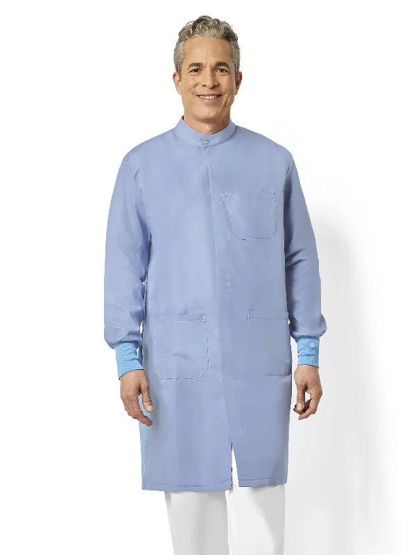Special Price Unisex Three-Pocket Snap-Collar Protective Lab Coat