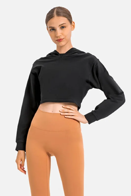 Mega Deal Long Sleeve Cropped Sports Hoodie