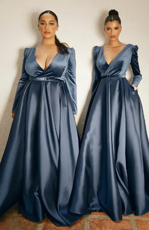 Buy Now LONG SLEEVE VELVET BALL GOWN