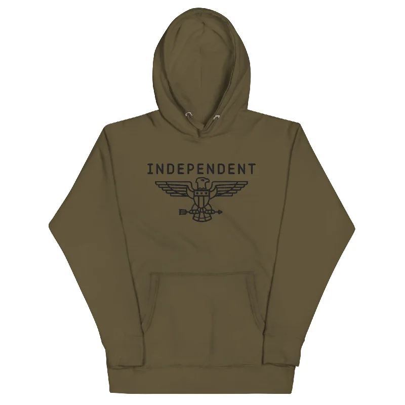 Discount Extravaganza Independent Eagle Embroidered Hoodie