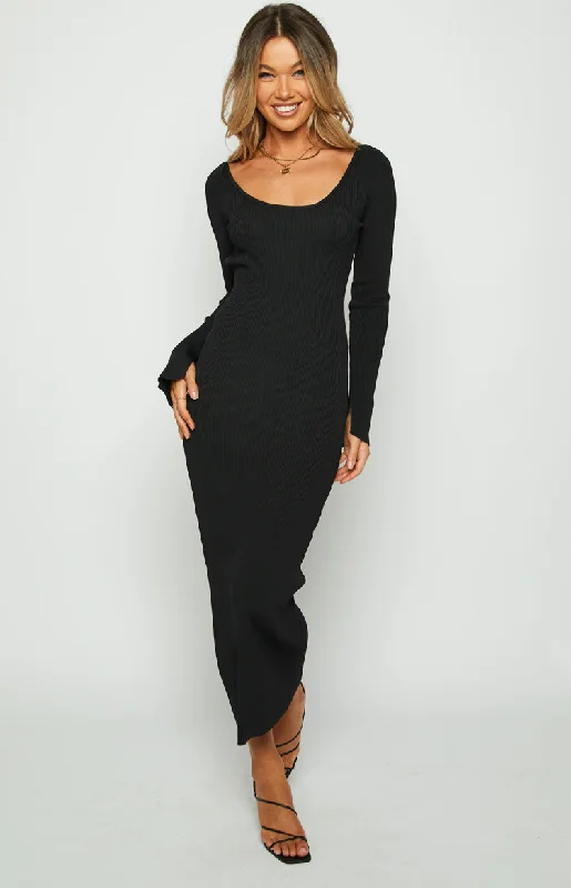 Grand Opening Sale Kylie Black Maxi Dress
