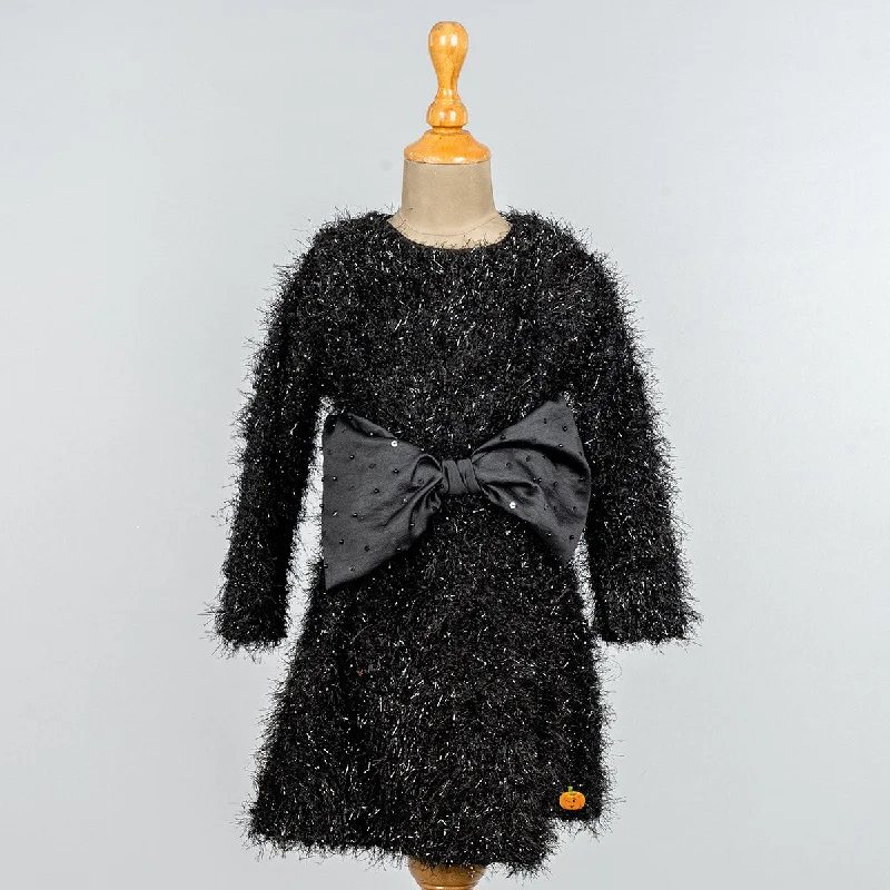 Deep Discounts Black Bow Midi for Girls